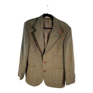 Stanford Men's Beige Wool Blazer Long Sleeve Size 42R